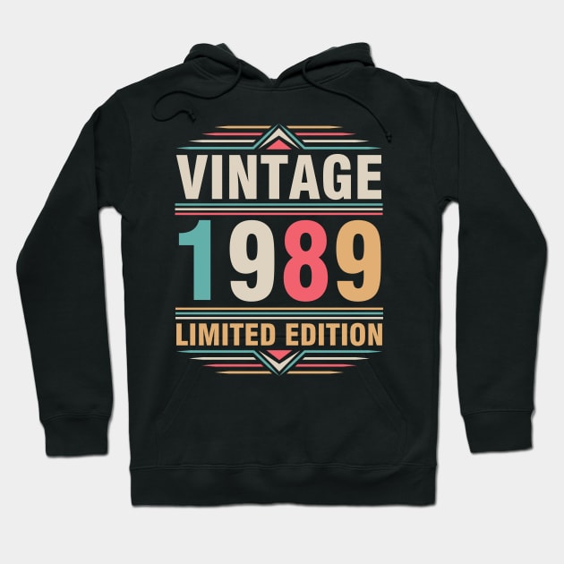 Vintage 1989 Ltd Edition Happy Birthday 33 Years Old Me You Hoodie by Cowan79